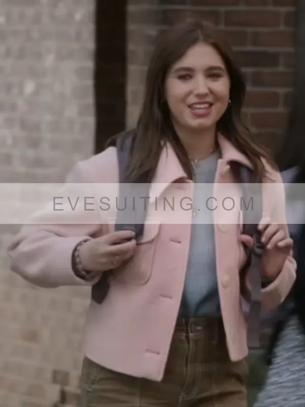 Lilia Buckingham Hocus Pocus 2 Cassie Pink Wool Jacket