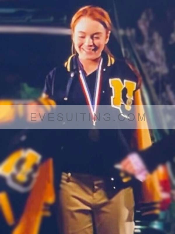 Lindsay Lohan Letterman Jacket