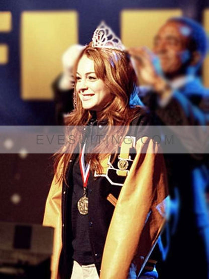 Lindsay Lohan Mean Girls 2024 Letterman Varsity Bomber Jacket
