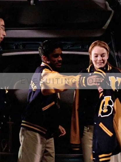 Lindsay Lohan Mean Girls 2024 Letterman Varsity Jacket