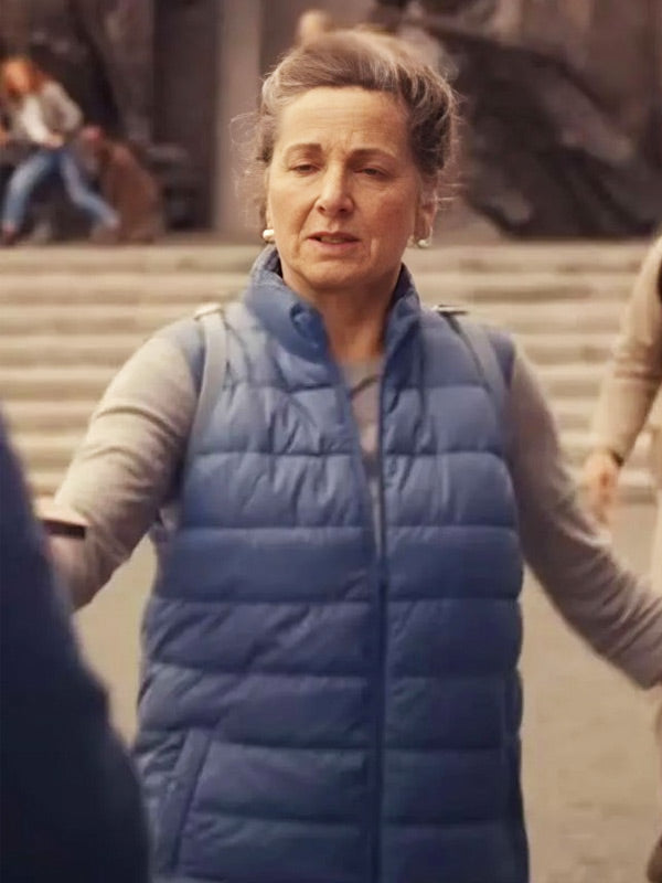 Liza Sadovy A Real Pain 2024 Puffer Vest