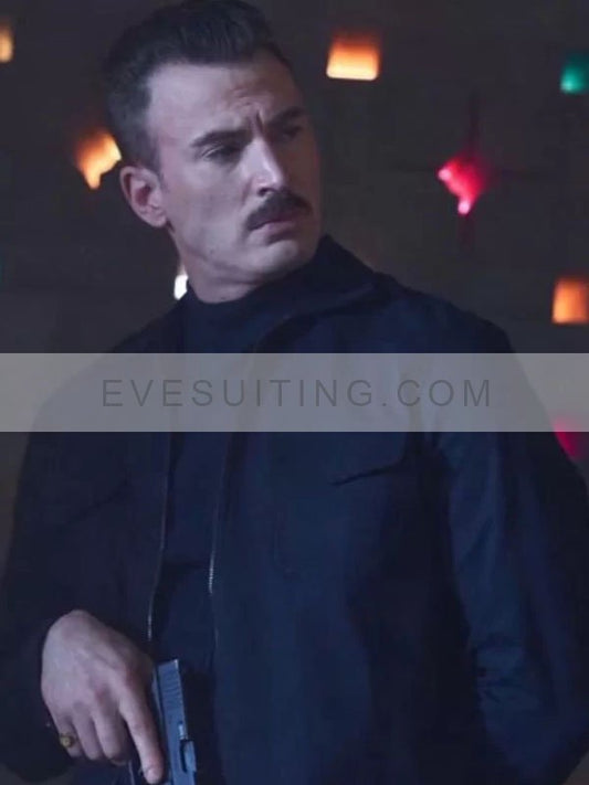 Lloyd Hansen The Gray Man 2022 Black Jacket