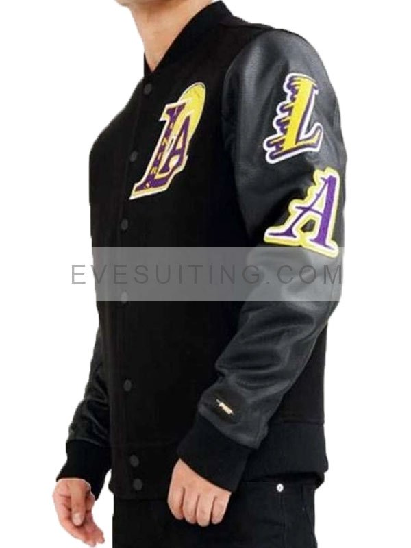 Los Angeles Standard Lakers Wool Black Jacket