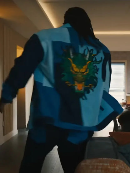 Love Hurts Marshawn Lynch Blue Plaid Jacket