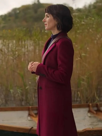 Love Of The Irish 2025 Fiona Burgundy Trench Coat