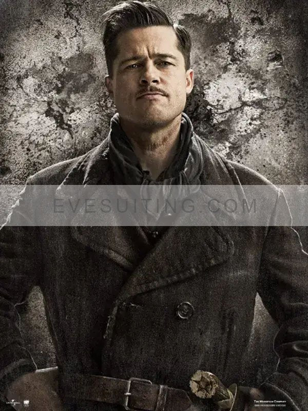 Lt. Aldo Film Raine Inglourious Basterds Black Wool Coat