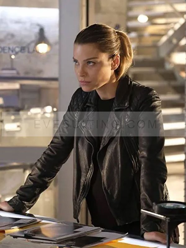 Lucifer Season 4 Lauren Biker Black Leather Jacket