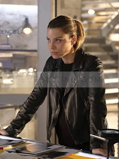 Lucifer Season 4 Lauren Biker Black Leather Jacket