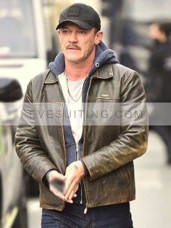 Luke Evans 5lbs Of Pressure 2024 Leather Jacket