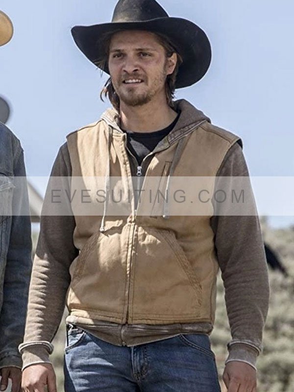 Luke Grimes Yellowstone Brown Vest