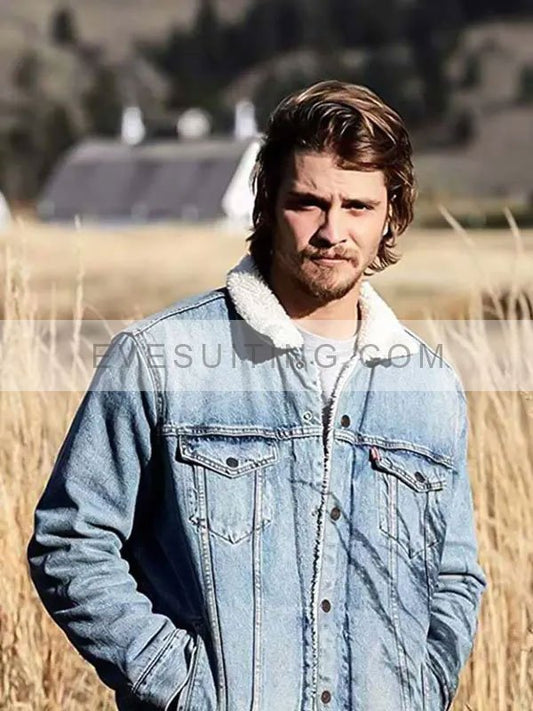 Luke Grimes Yellowstone Kayce Dutton Denim Jacket