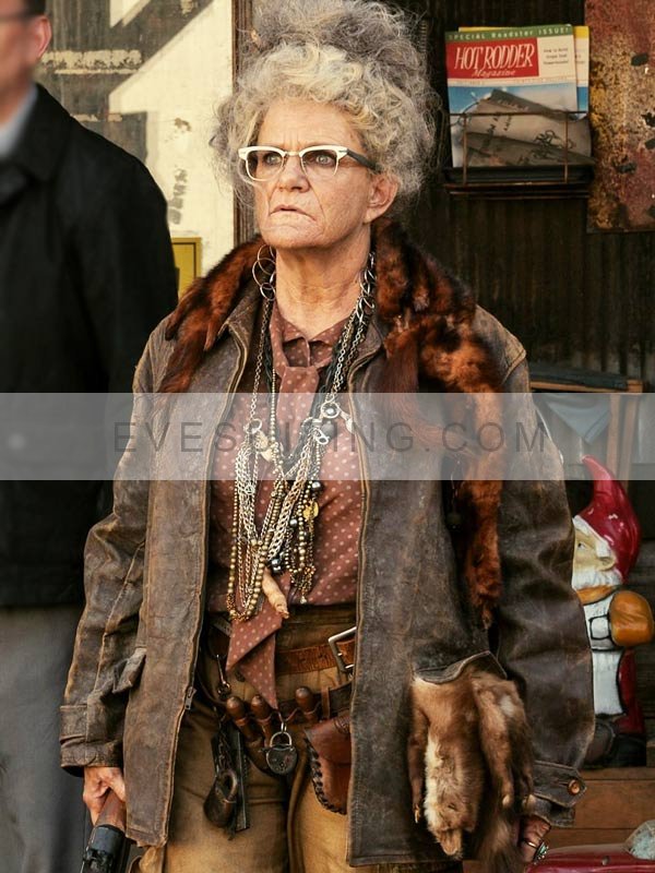 Ma June Fallout 2024 Brown Leather Jacket