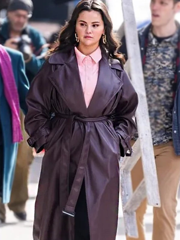 Mabel Mora Leather Trench Coat