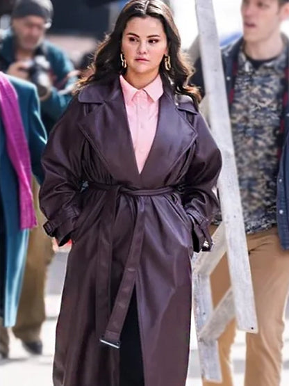 Mabel Mora Leather Trench Coat