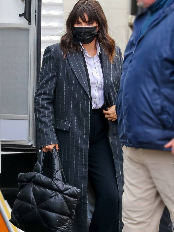 Mabel Mora Pinstripe Coat