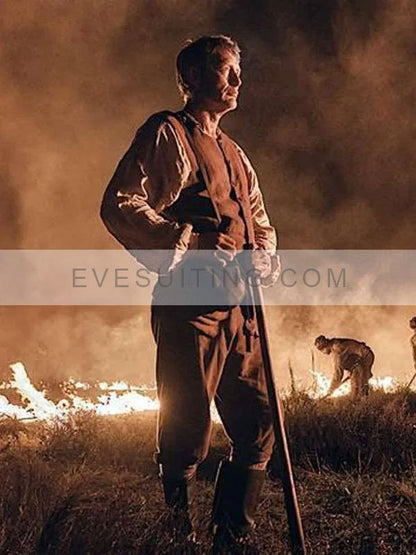 Mads Mikkelsen The Promised Land (Bastarden) 2024 Ludvig von Kahlen Brown Vest