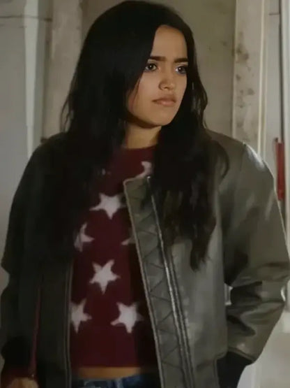 Maia Reficco Brown Bomber Jacket