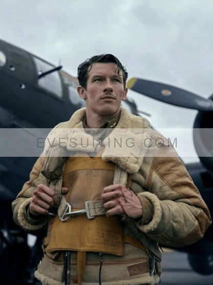 Major John Bucky Egan Shearling Military Jacket