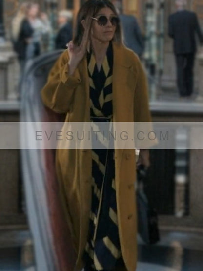 Marisa Tomei Movie Upgraded 2024 Claire DuPont Trench Wool Coat