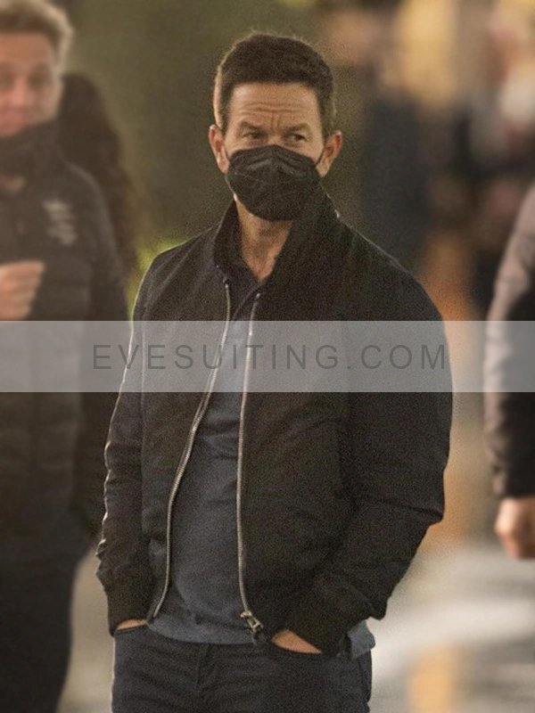 Mark Wahlberg Black Bomber Jacket