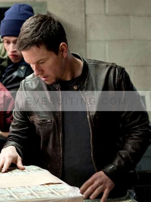 Mark Wahlberg Contraband Distressed Leather Jacket