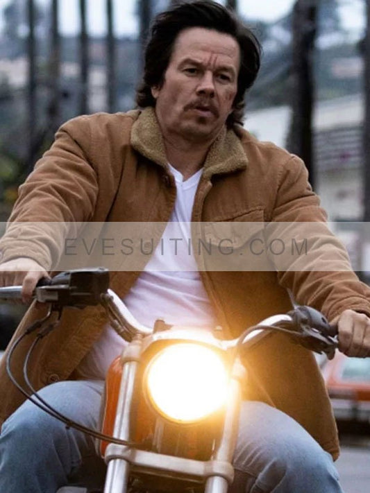 Mark Wahlberg Father Stu 2022 Brown Jacket