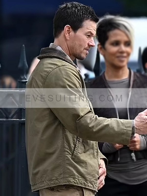 Mark Wahlberg Green Cotton Jacket