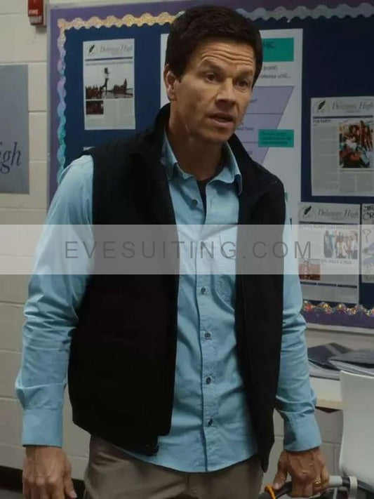 Mark Wahlberg The Family Plan 2023 Black Vest