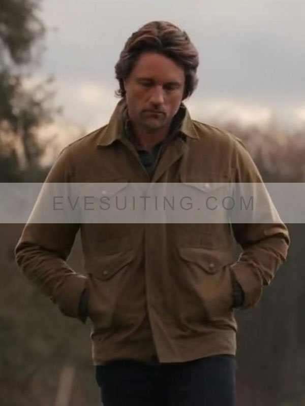 Martin Henderson Virgin River Jack Sheridan Light Brown Cotton Jacket