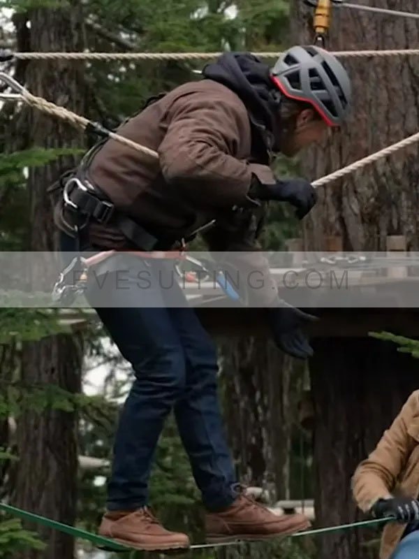 Martin Henderson Virgin River S04 Jack Sheridan Brown Cotton Jacket