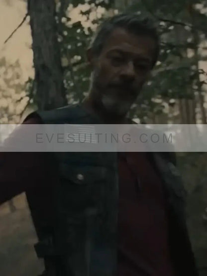 Massi Furlan Wrong Place 2022 Virgil Leather Cotton Black Vest