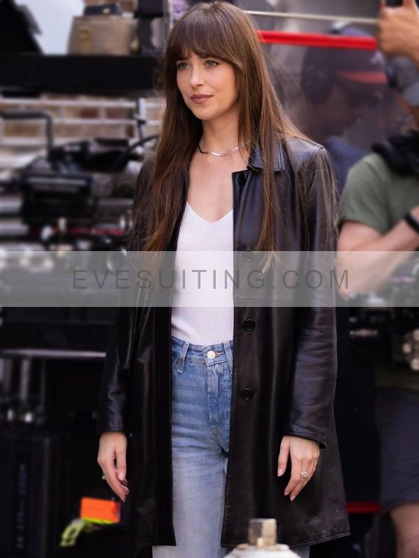 Materialists 2024 Dakota Johnson Coat
