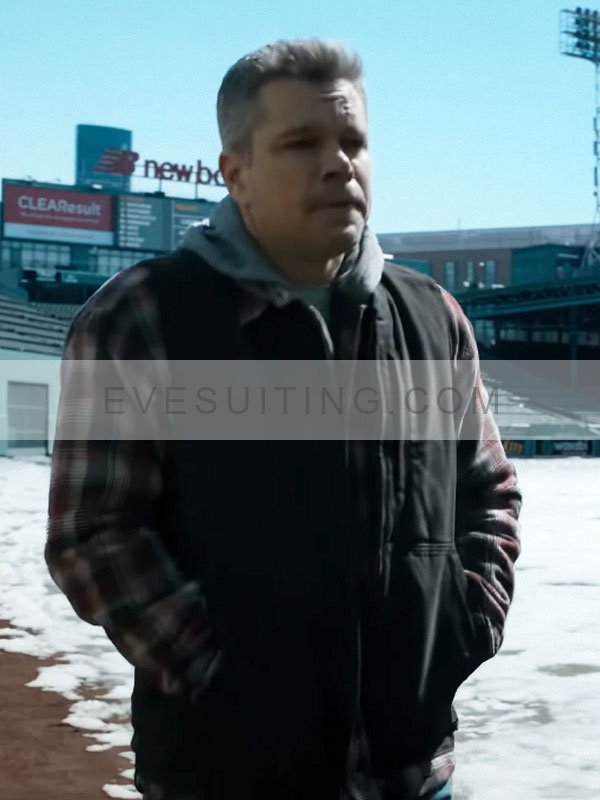 Matt Damon Black Vest