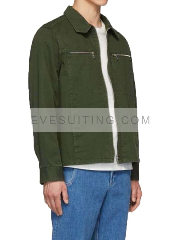 Matt McGorry Tv Show Archive 81 Green Denim Jacket