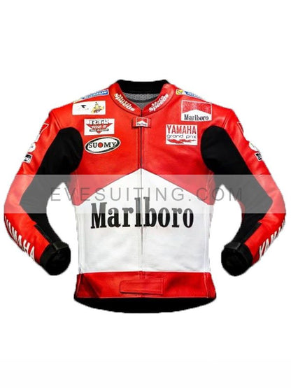 Max Malbro Yamaha Motorcycle Leather Jacket