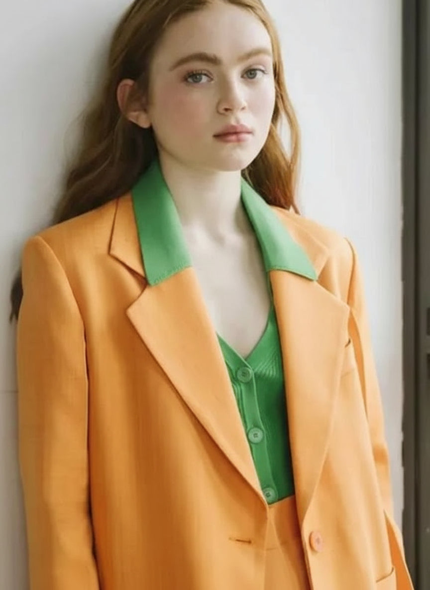 Max Mayfield Stranger Things Sadie Sink Orange Blazer