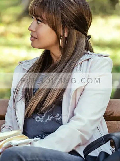 Max Mitchell White Leather Jacket