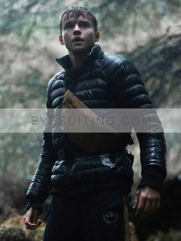 Maxwell Jenkins Movie Arcadian 2024 Thomas Black Puffer Jacket