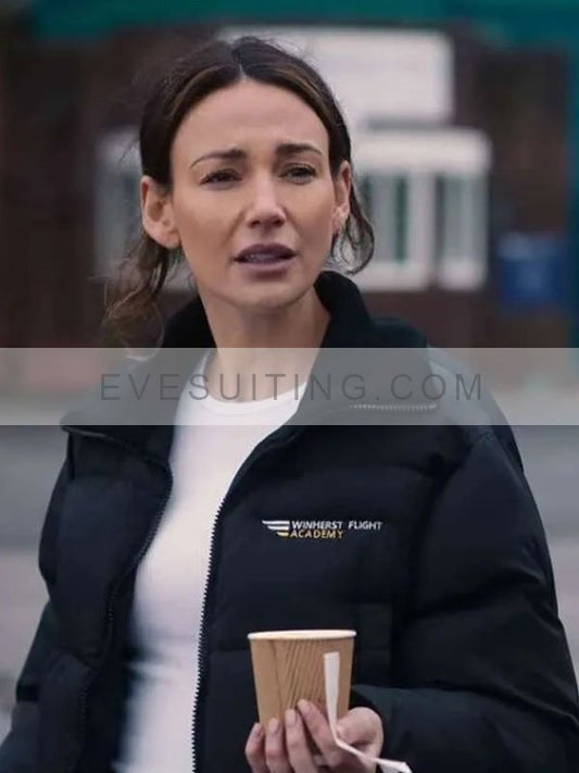 Maya Stern Fool Me Once 2024 Black Puffer Jacket