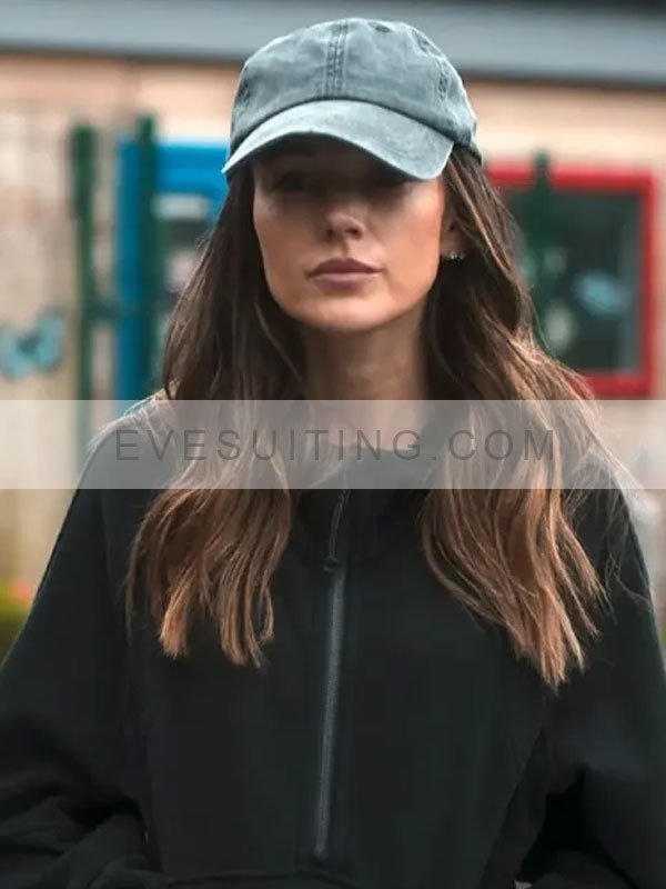 Maya Stern Fool Me Once 2024 Half Zip Black Hoodie