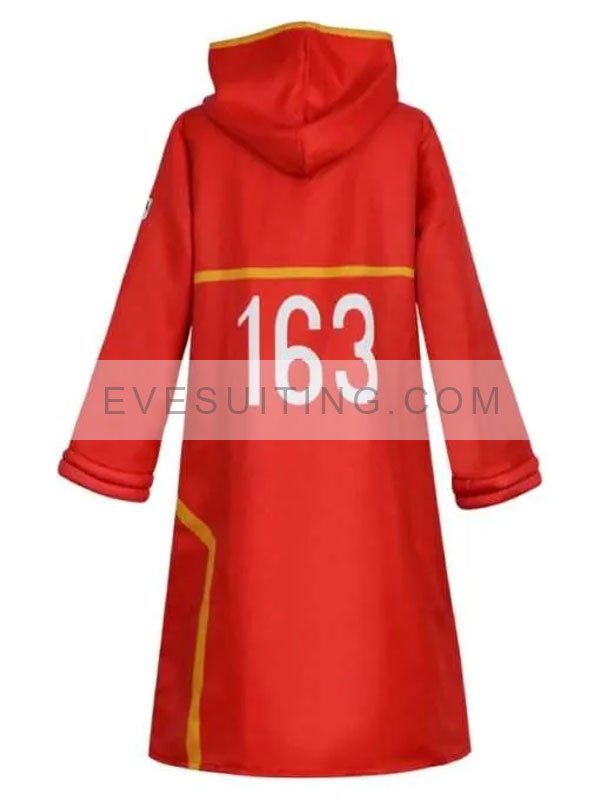 Mayumi Tanaka One Piece 2024 Monkey D. Luffy Hooded Red 163 Cotton Coat