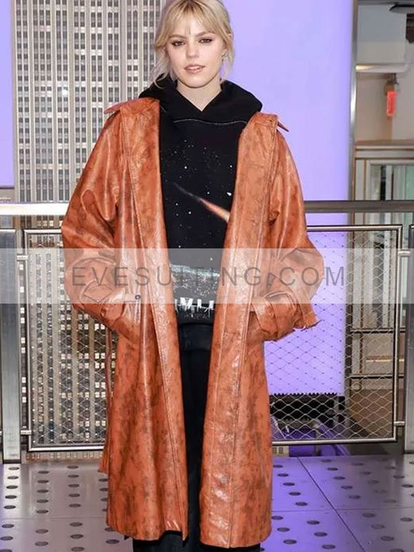 Mean Girls 2024 Regina George Leather Trench Coat