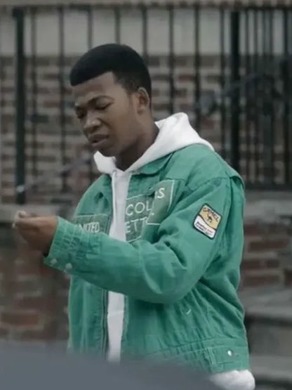 Mekai Curtis Power Book III Raising Kanan S03 Kanan Stark Green Jacket