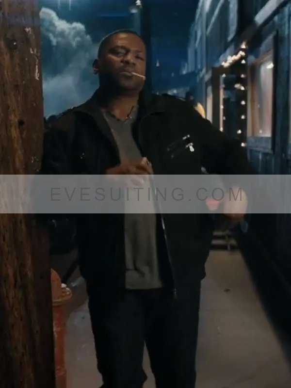 Mekhi Phifer Movie Lights Out 2024 Max Bomer Black Cotton Jacket