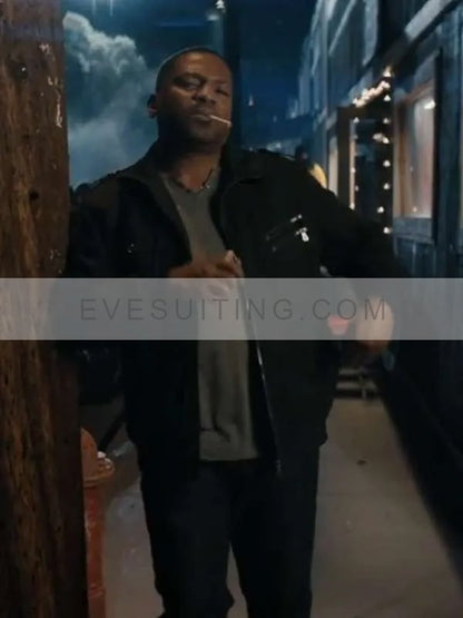 Mekhi Phifer Movie Lights Out 2024 Max Bomer Black Cotton Jacket