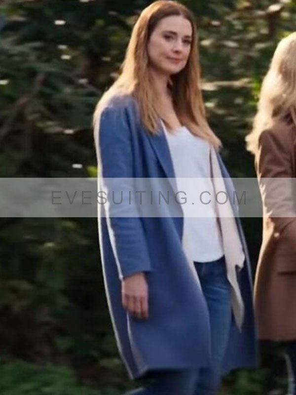 Melinda Monroe Blue Trench Coat