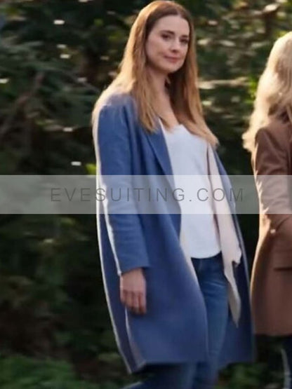 Melinda Monroe Blue Trench Coat