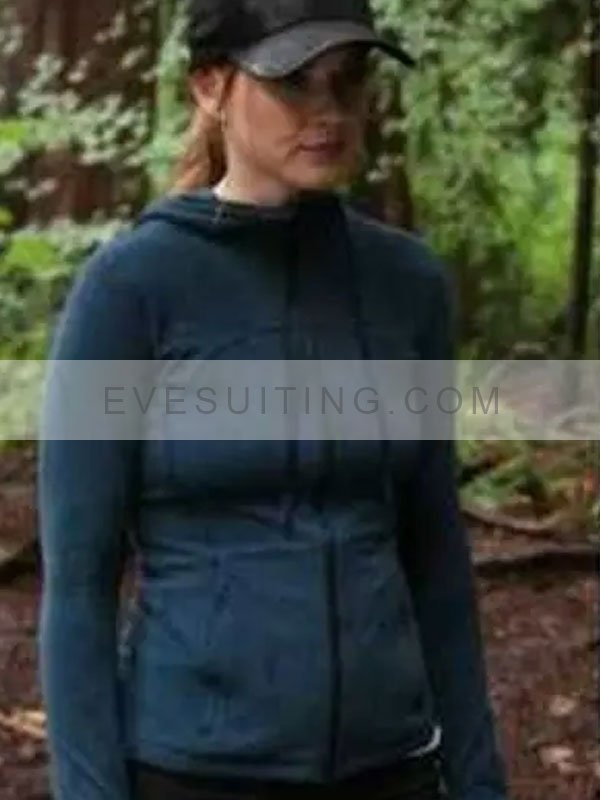 Melinda Monroe Hooded Blue Jacket