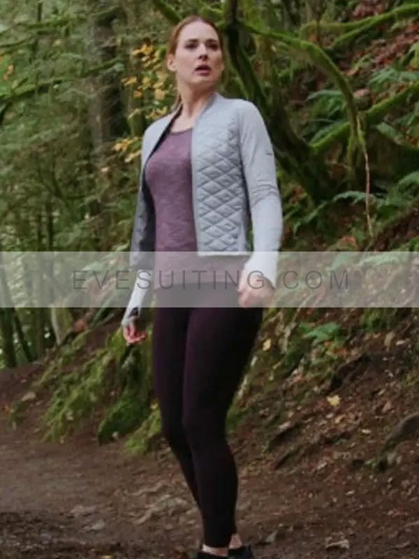 Melinda Monroe Virgin River Grey Quilted Jacket