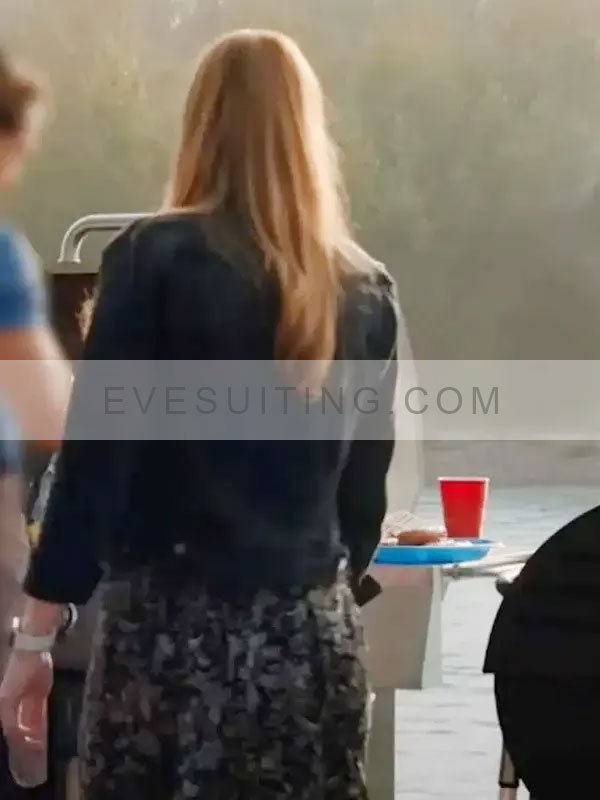 Melinda Monroe Virgin River S04 Alexandra Breckenridge Denim Black Jacket